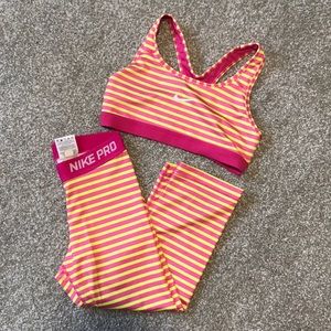 Nike pro set | sports bra and leggings
